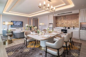 Prestige Penthouse | Living area | 55-inch Smart TV with digital channels, foosball - Grande Centre Point Prestige Bangkok (Bangkok)