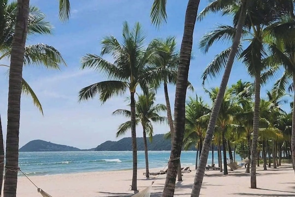 Beach nearby, white sand