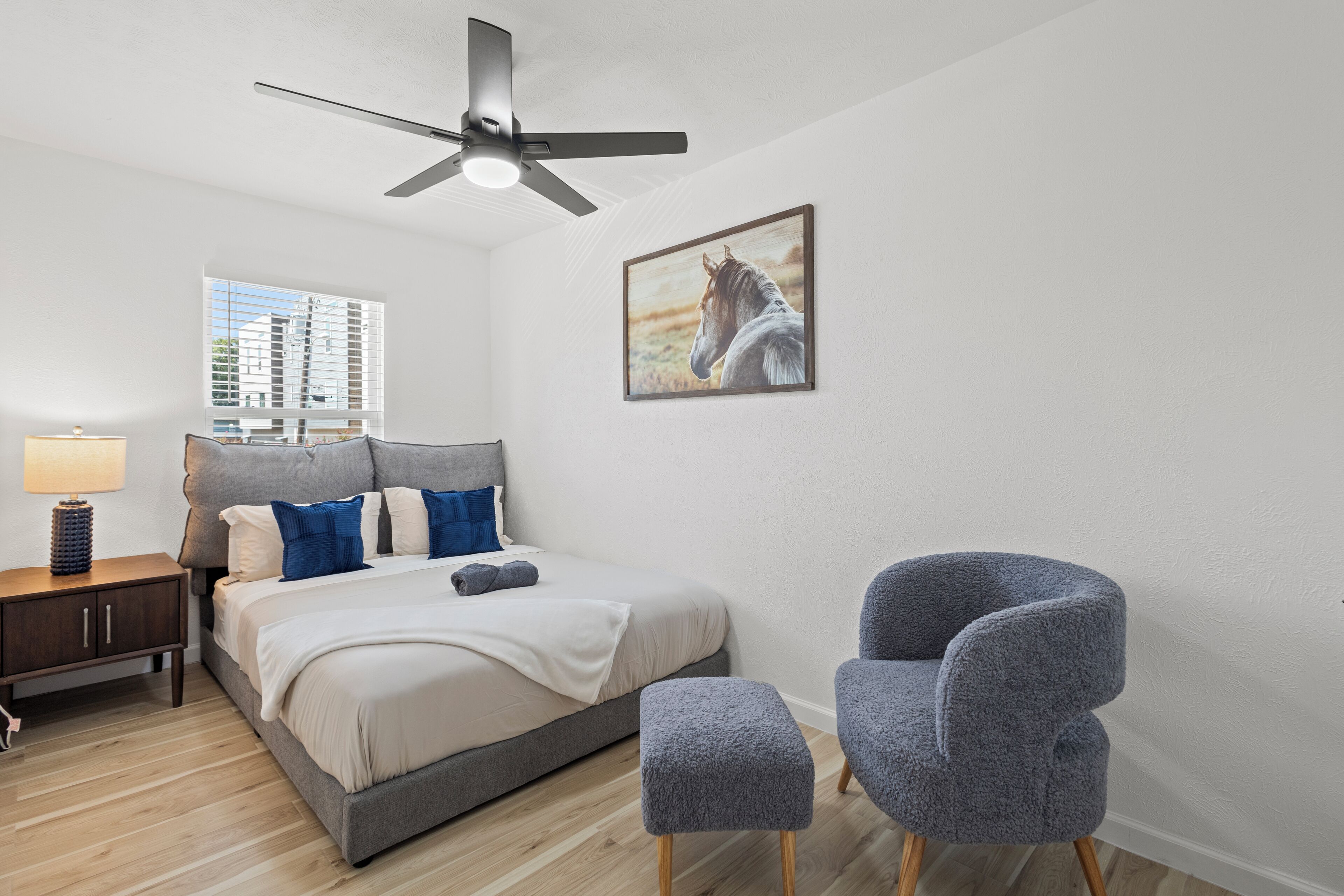 2 bedrooms, iron/ironing board, travel crib, free WiFi