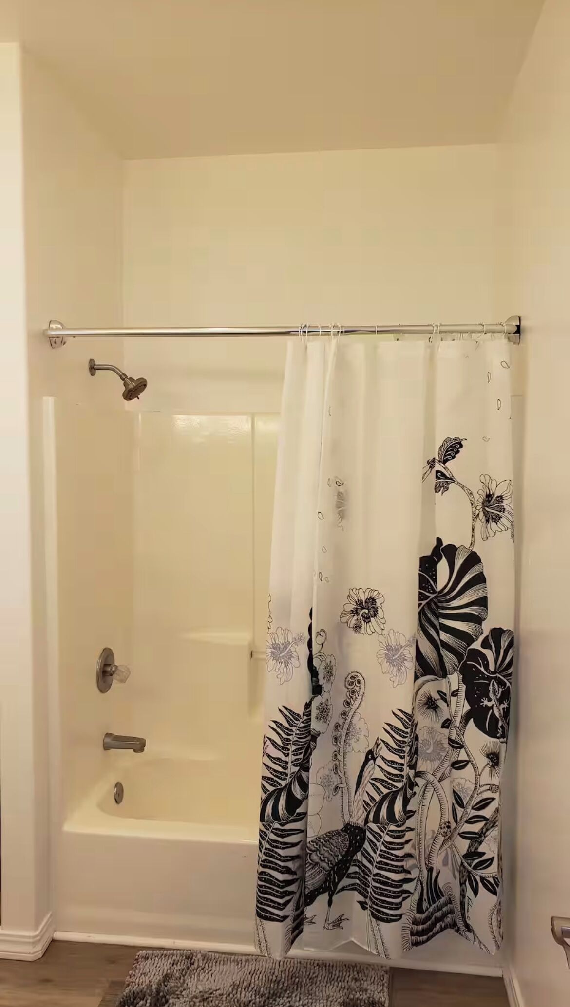 Hair dryer, bidet, towels, soap