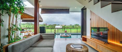 Two Bedroom Pool Villa Rice Field View | Living room