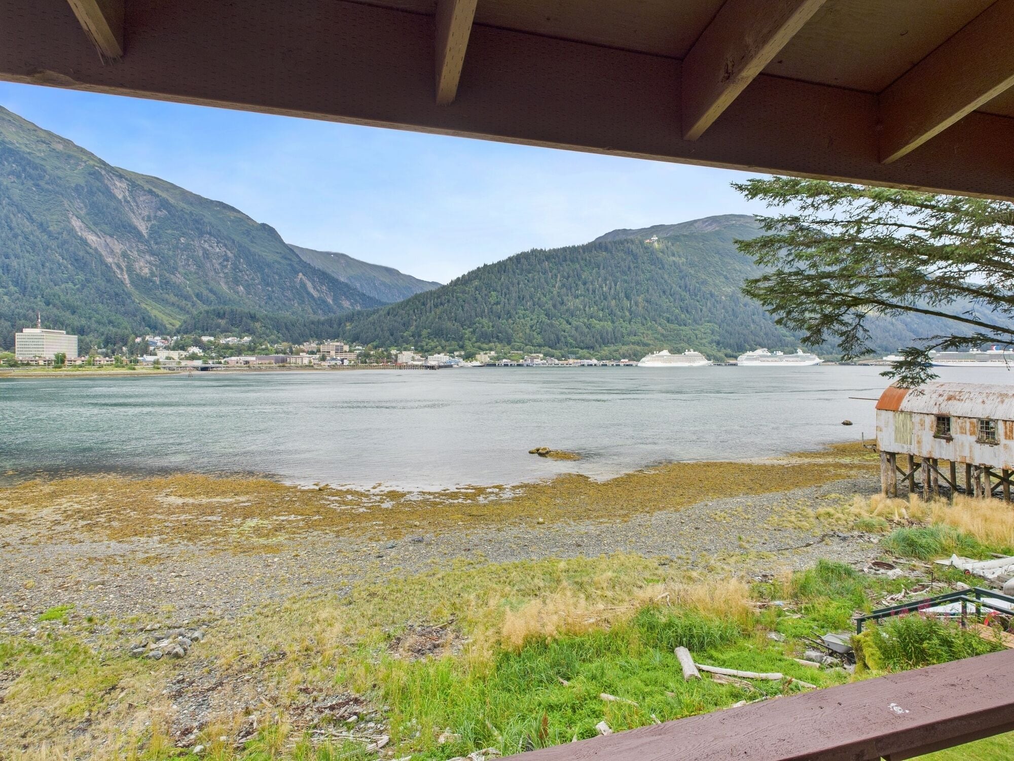 Udsigt fra overnatningsstedet