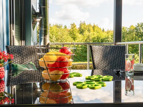 Moderner Bungalow im Harz mit zwei Terrassen