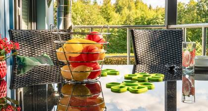 Moderner Bungalow im Harz mit zwei Terrassen