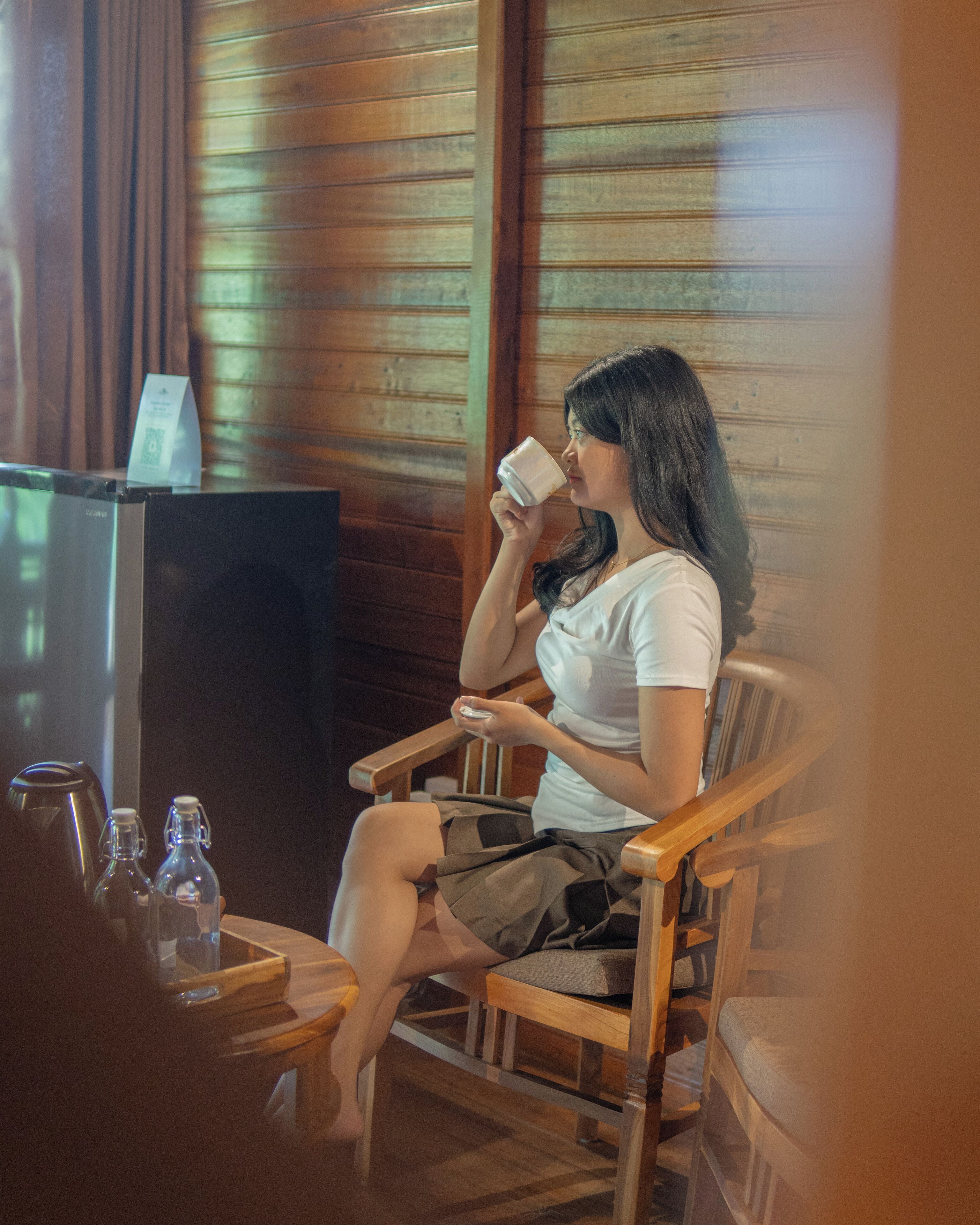 经典别墅, 阳台, 山谷景观 | 迷 你冰箱