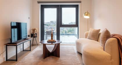 Luxury penthouse city centre apartment with large terrace