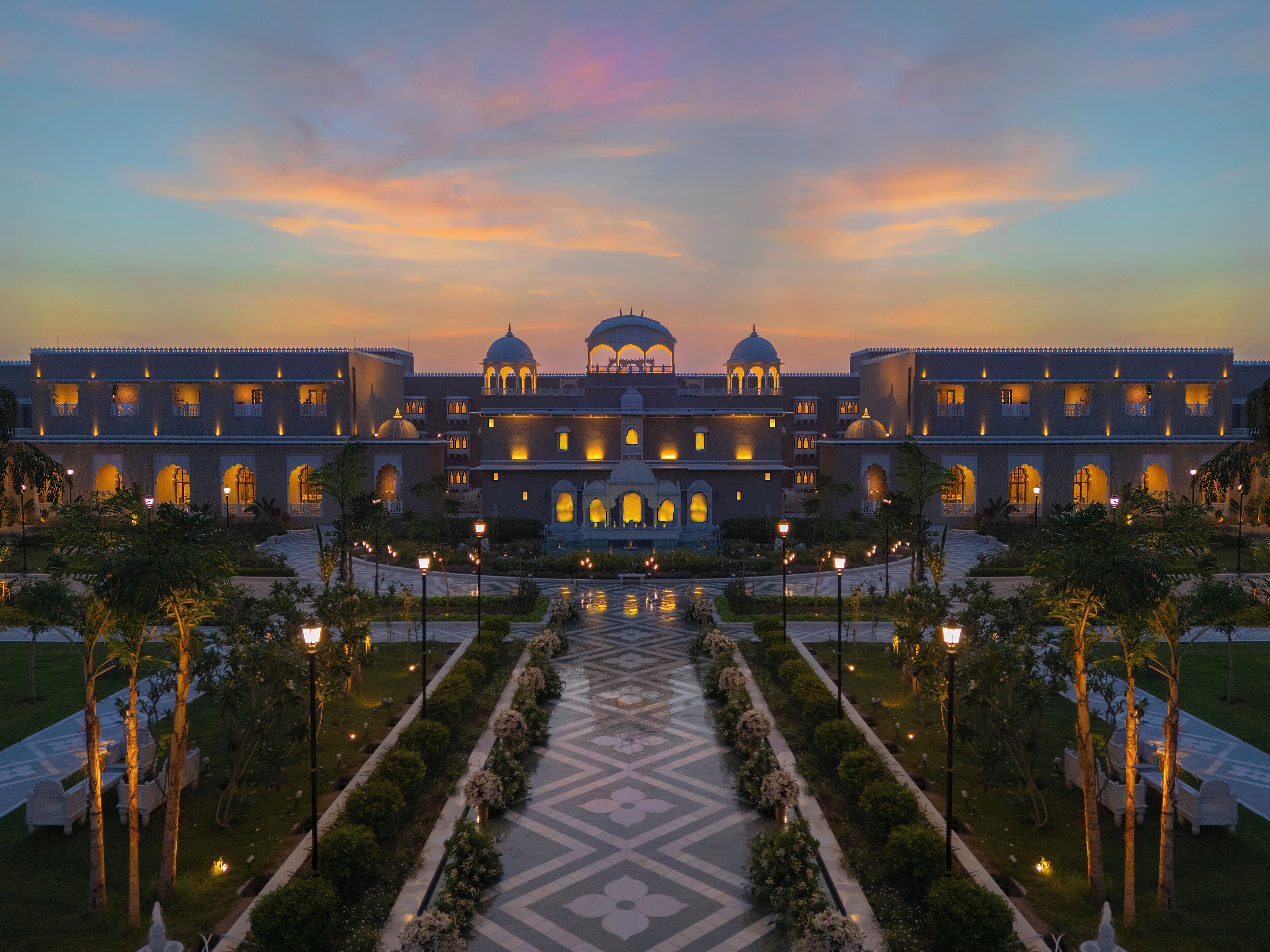 Front of property – evening/night