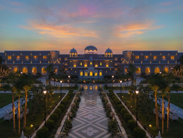 Front of property – evening/night