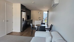Living area - NEW 2-bed, 2-bath apartment in Northlake, Wanaka.  Comfort and convenience! (Wānaka)