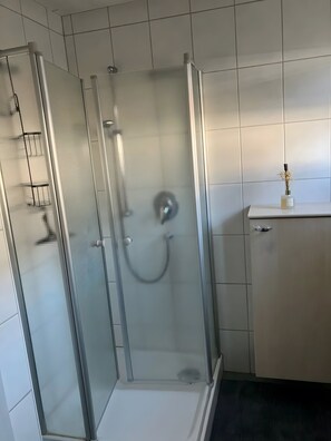 Shower, hair dryer
