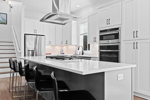 Fridge, microwave, oven, stovetop - 4BR Coastal Retreat w/ Pool, Patio & Games | Lagniappe at Blue Mountain (Santa Rosa Beach)