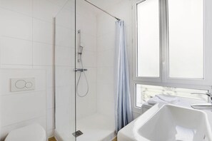 Shower, hair dryer