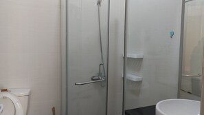 Family Studio, Patio | Bathroom | Shower, free toiletries, hair dryer, slippers - D Home 2 (Nguyen Cu Trinh)