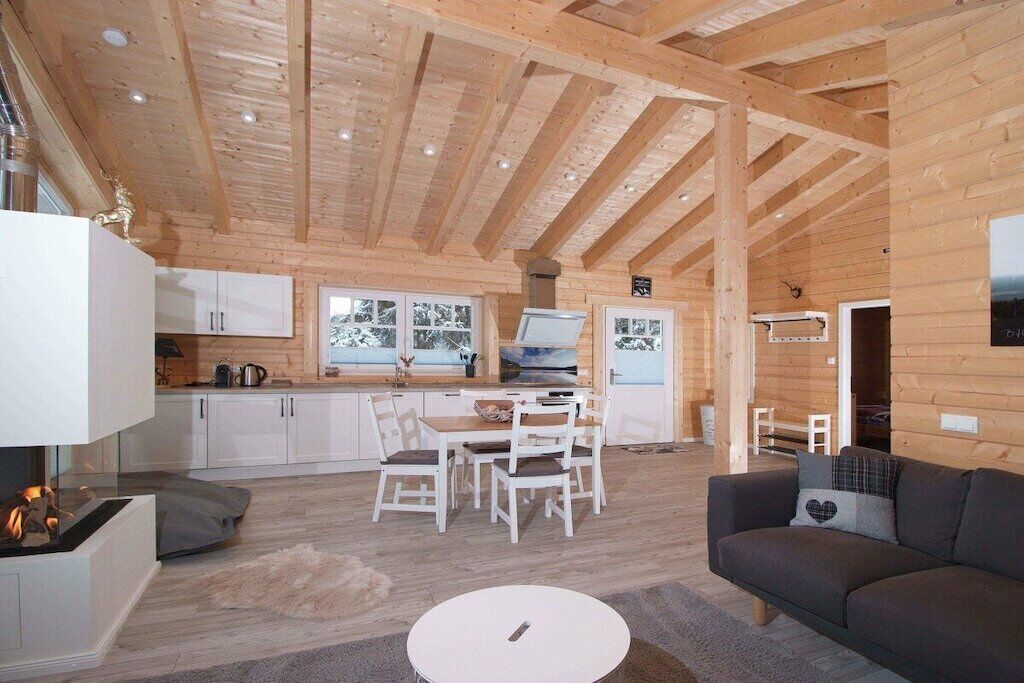 Smart-tv och eldstad