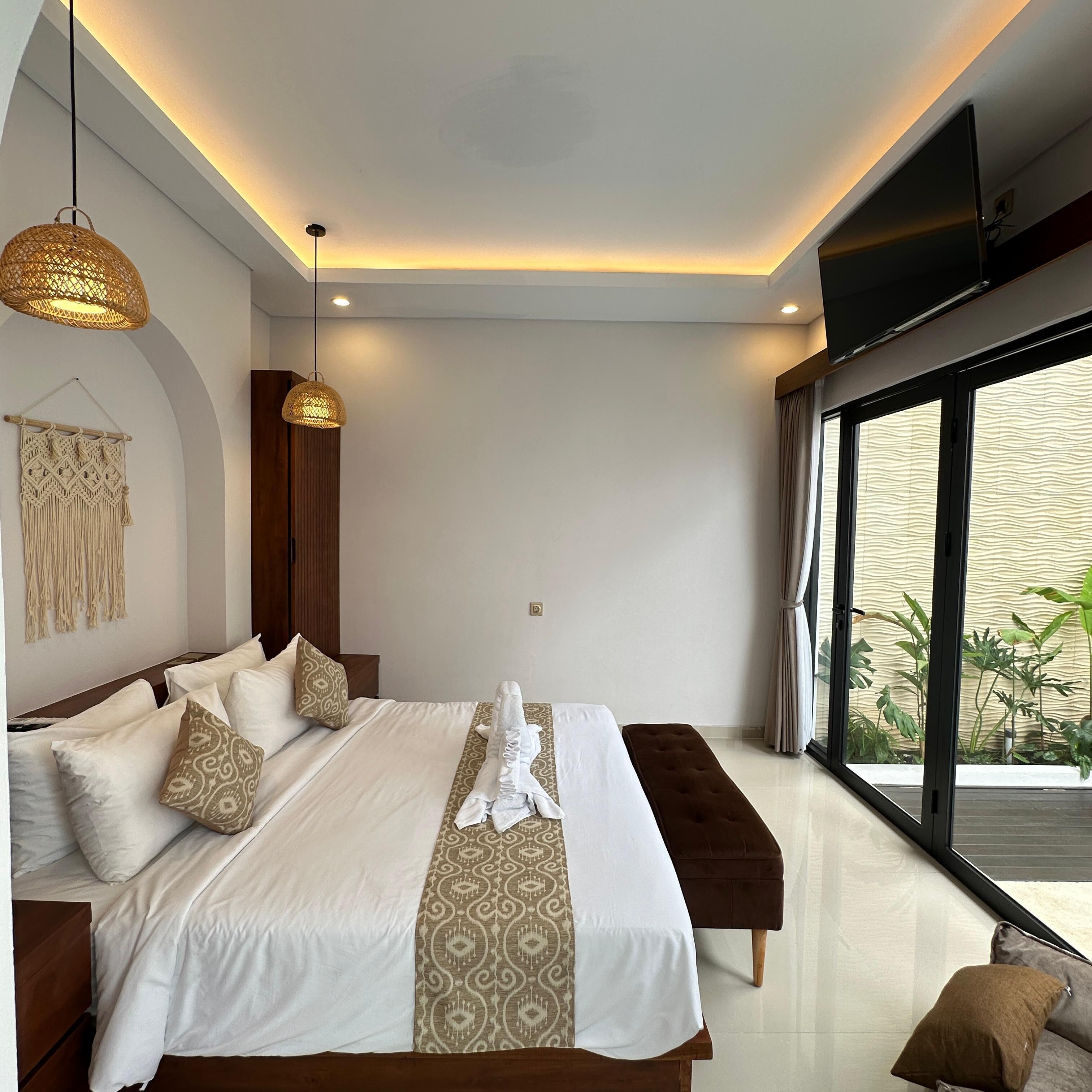 Vila, 1 quarto, piscina particular | Banheiro | Banheira, produtos de toalete grátis, secador de cabelo 