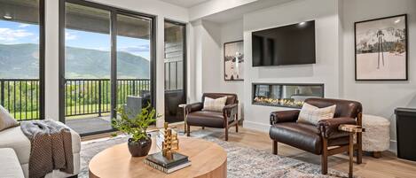 TV connectée, cheminée