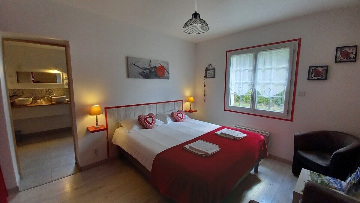 Chambre romantique double | Accès au Wi-Fi (inclus)