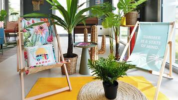 Zona de estar del vestíbulo