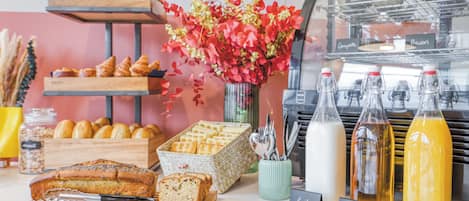 Daily buffet breakfast (EUR 15 per person)