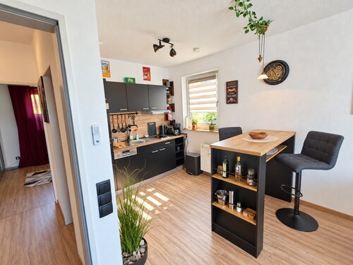 Modern holiday apartment with balcony, lake view and Wi-Fi in Winterberg