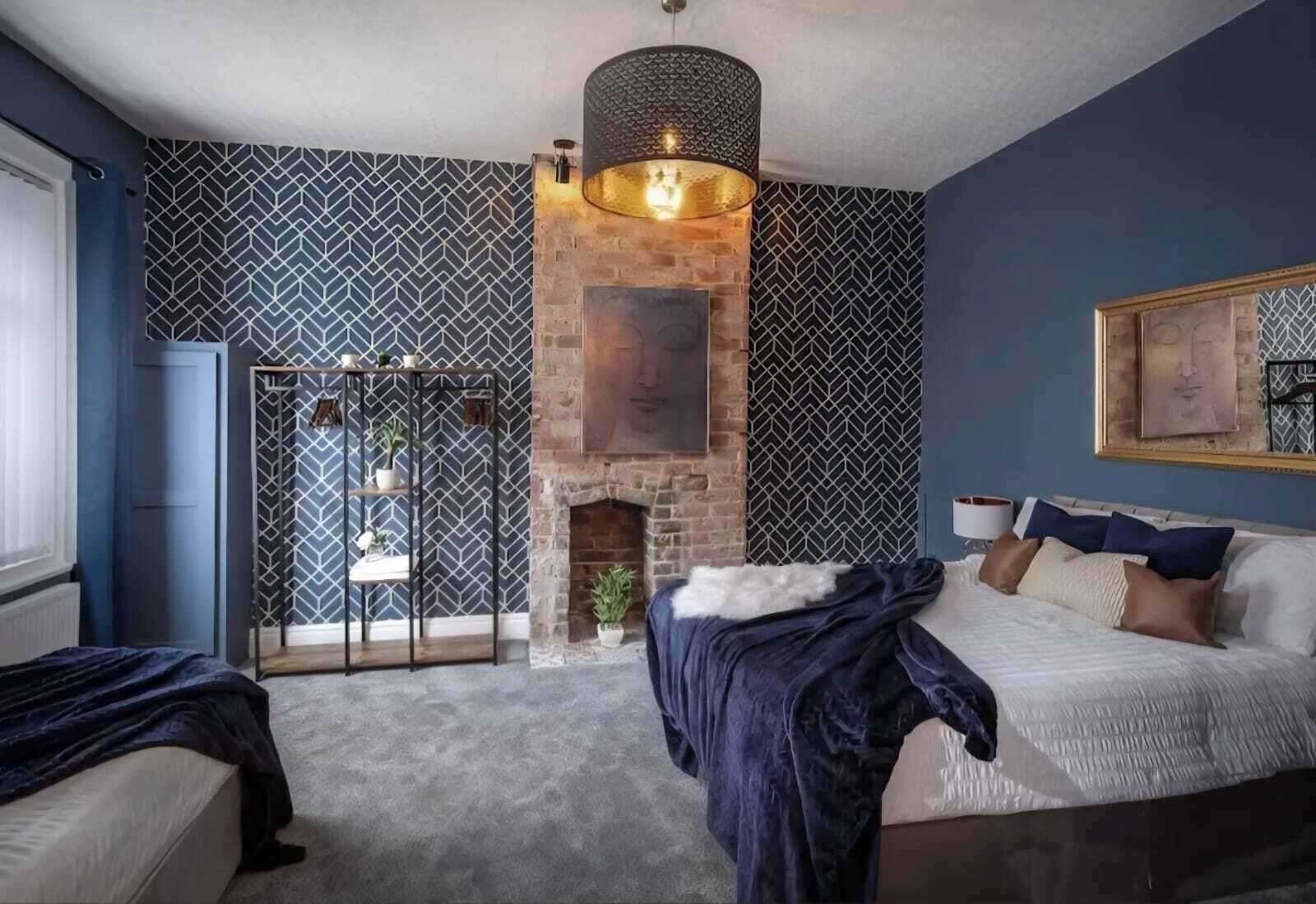 2 개의 침실, 무료 WiFi, 침대 시트