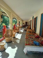 Quarto casal premium, vista para a montanha | Área de estar