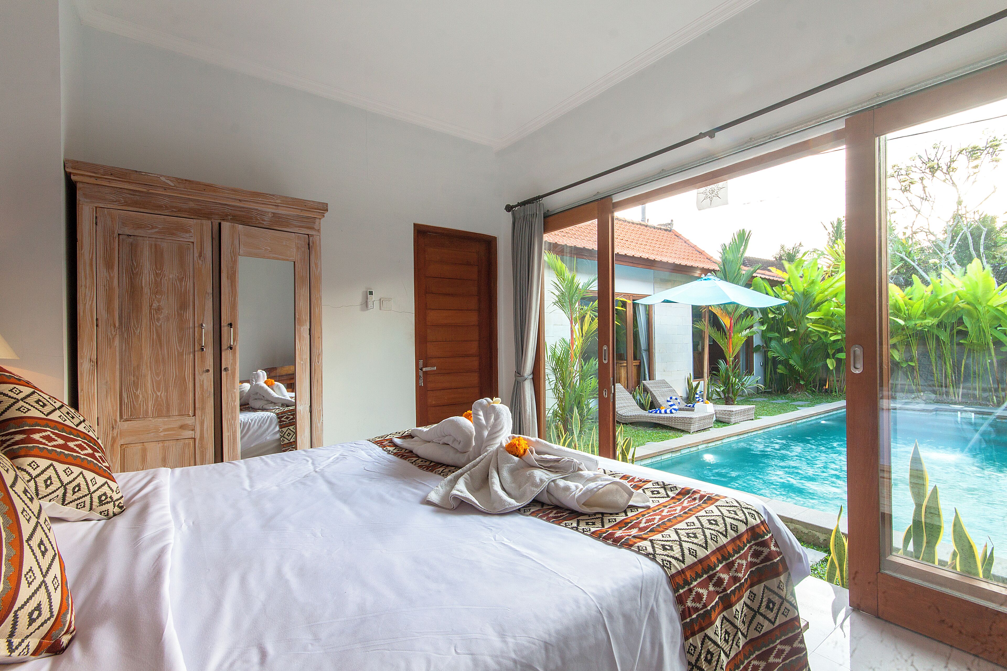 Comfort-Haus, 2 Schlafzimmer, Terrasse, Poolblick