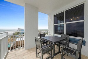 Outdoor dining - Paradise Point at the Opus - Pool open! (Daytona Beach Shores)