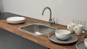 Suite monolocale Luxury, 1 letto matrimoniale | Cucina privata | Mini-frigorifero, microonde, pentole/stoviglie/utensili