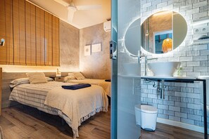 Suihku, hiustenkuivaaja, pyyhkeet