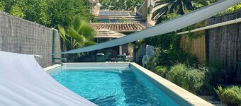 Spacious 5-bedroom house in Tourbes with AC - 5 mins from Pezenas