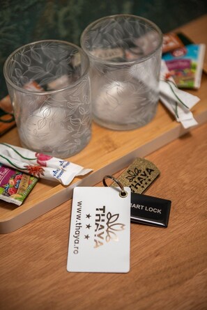 Deluxe-Doppelzimmer, Balkon, Blick auf den Innenhof