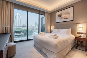 Luxury-Apartment, Balkon, Stadtblick