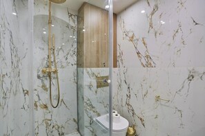 Shower, hair dryer