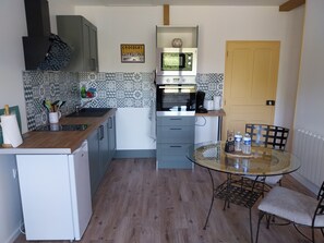 Microwave, oven, stovetop