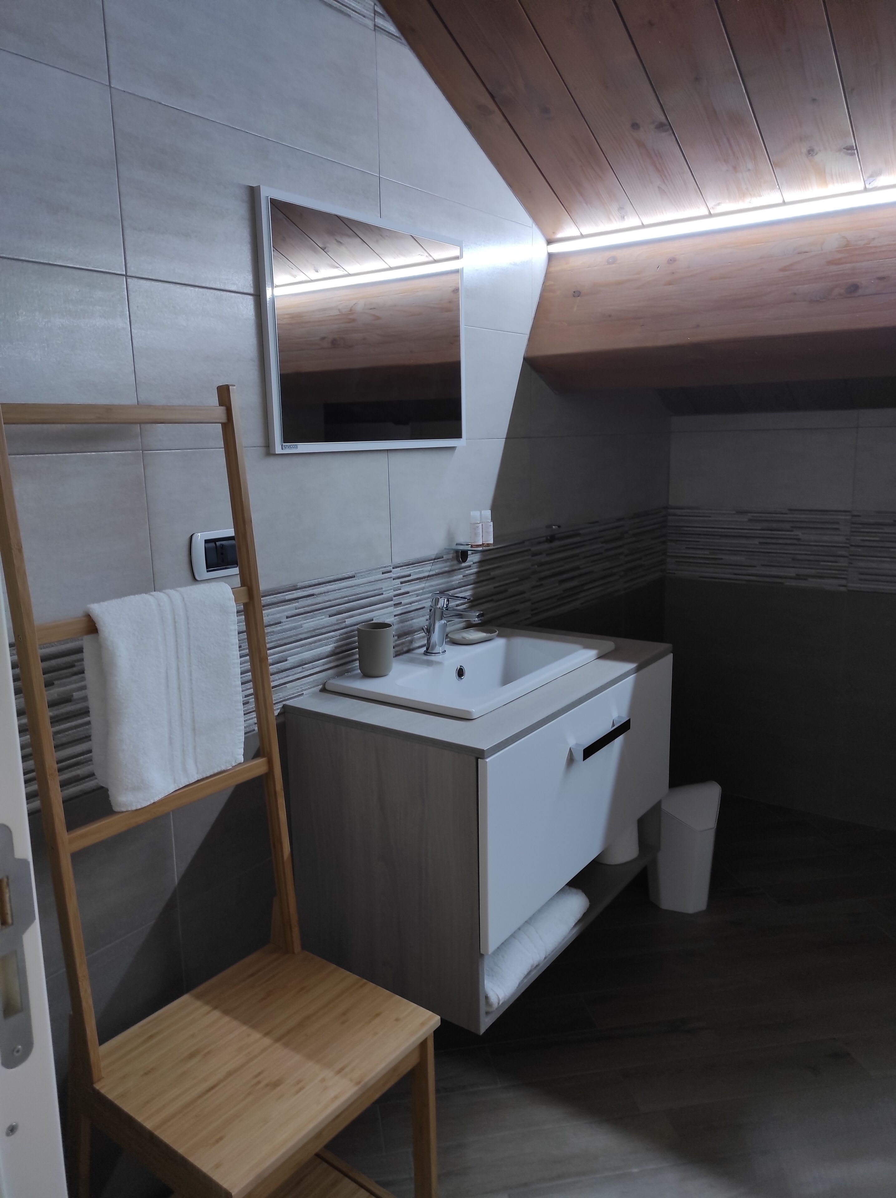 Haartrockner, Bidet, Handtücher, Seife