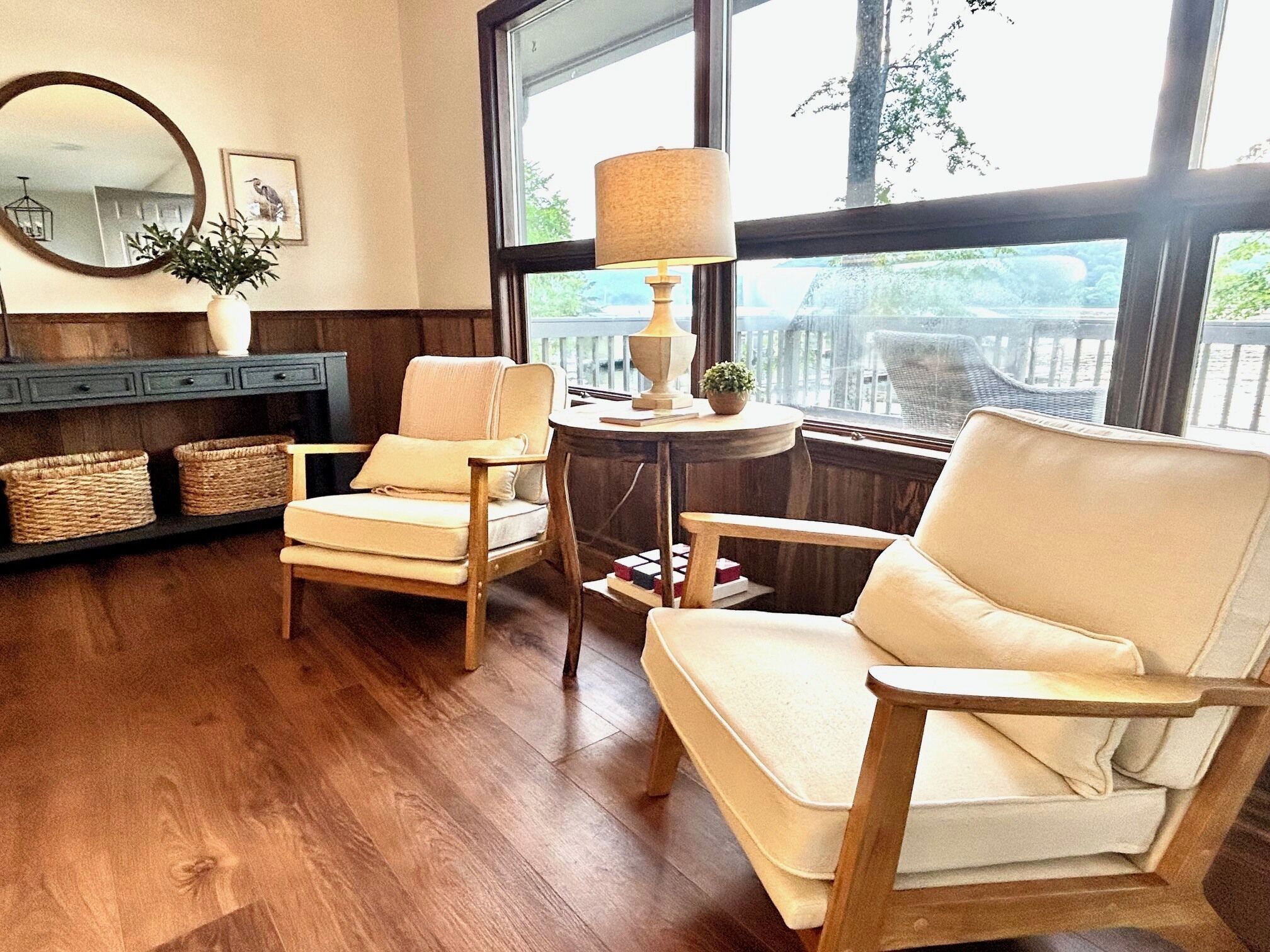 Télévision, cheminée