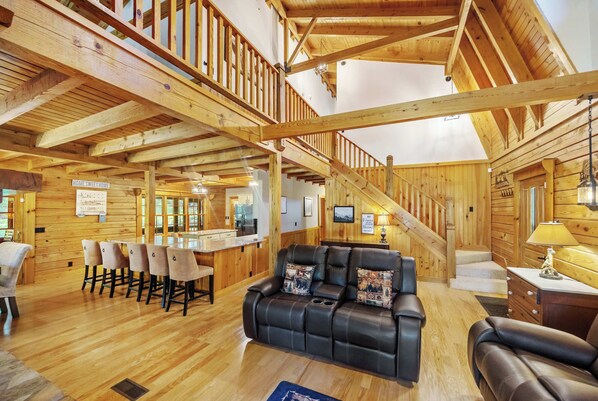 TV, fireplace, video games, books