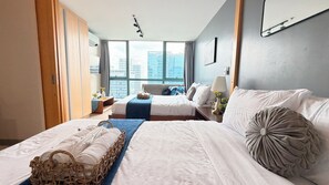 1 makuuhuone, silitysrauta/-lauta, Wi-Fi, vuodevaatteet