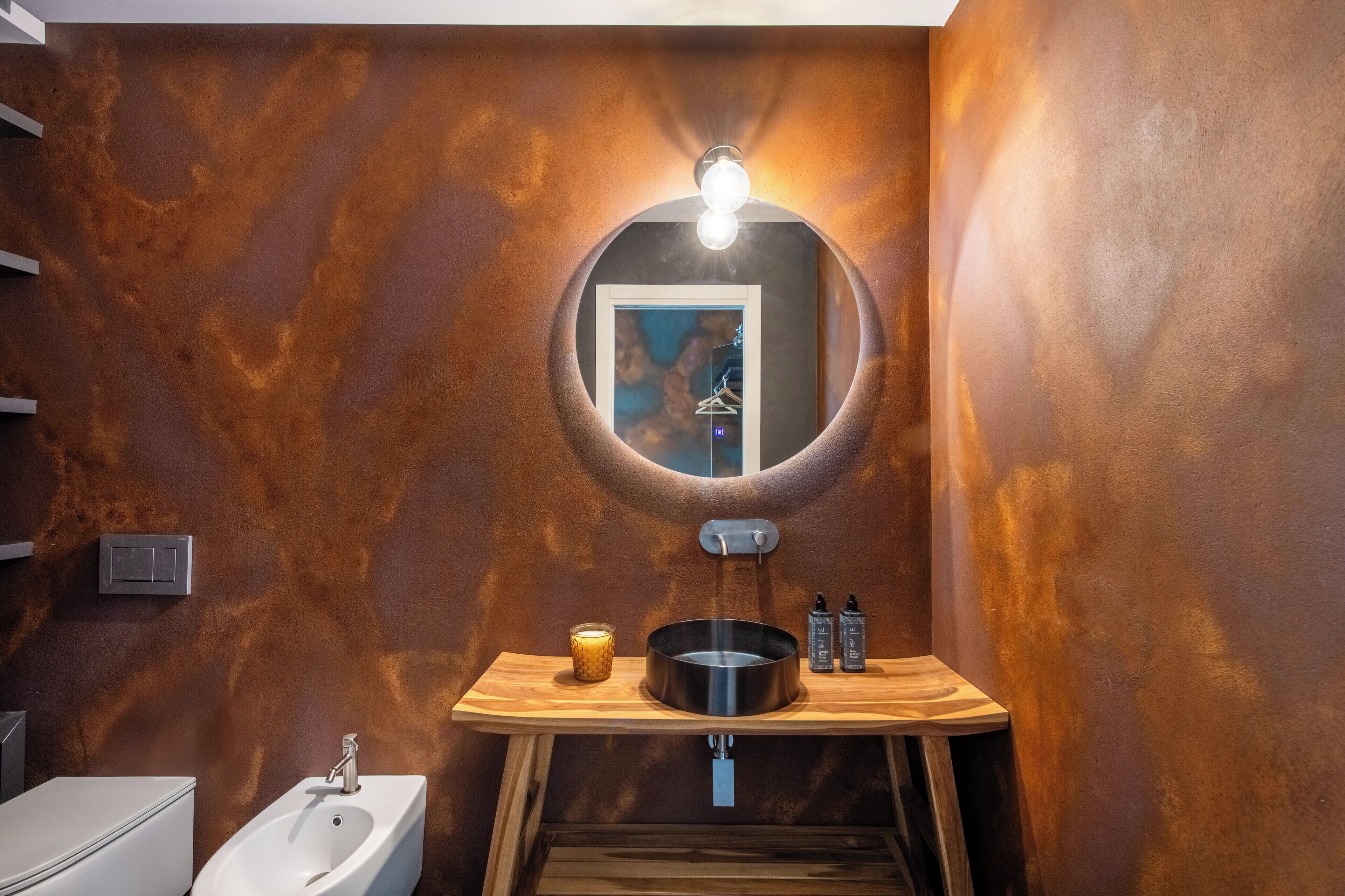 Standard-Stadtwohnung, 1 Queen-Bett, Stadtblick | Badezimmer | Dusche, Haartrockner, Handtücher, Seife