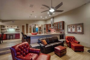 TV, fireplace, offices - The Refuge (Fountain Hills)