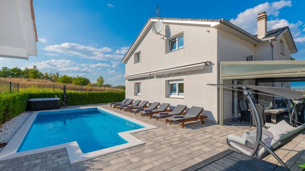 A heated pool