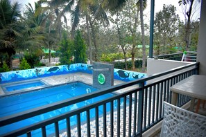 Deluxe Double Room, Balcony, Pool View | Balcony view - Gandhada Goodu Retreat (Kanakapura)