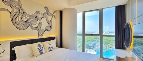 Departamento, 3 habitaciones, vista a la alberca | Tabla de planchar con plancha y wifi gratis