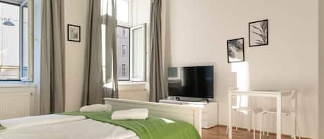 1 chambre, fer et planche Ă repasser, Wi-Fi, draps fournis