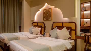 Chambre Double Premium | Coffres-forts dans les chambres, rideaux occultants