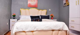 Charming 2-bedroom bed & breakfast with AC, fitness room in delightful Embu