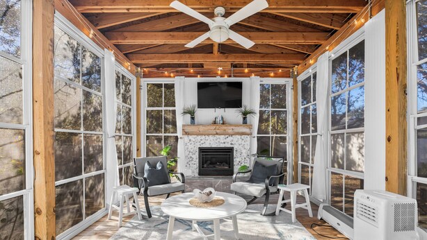 Unclassified image, 1 of 45, button - Walk to beach access - hot tub, dog friendly, sleeps 9! (Oak Island)