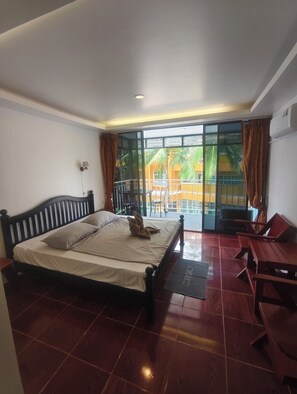 Classic Double Room, Balcony, Partial Ocean View | In-room safe, blackout drapes, free WiFi, bed sheets - Kamala Beachside (Kamala)