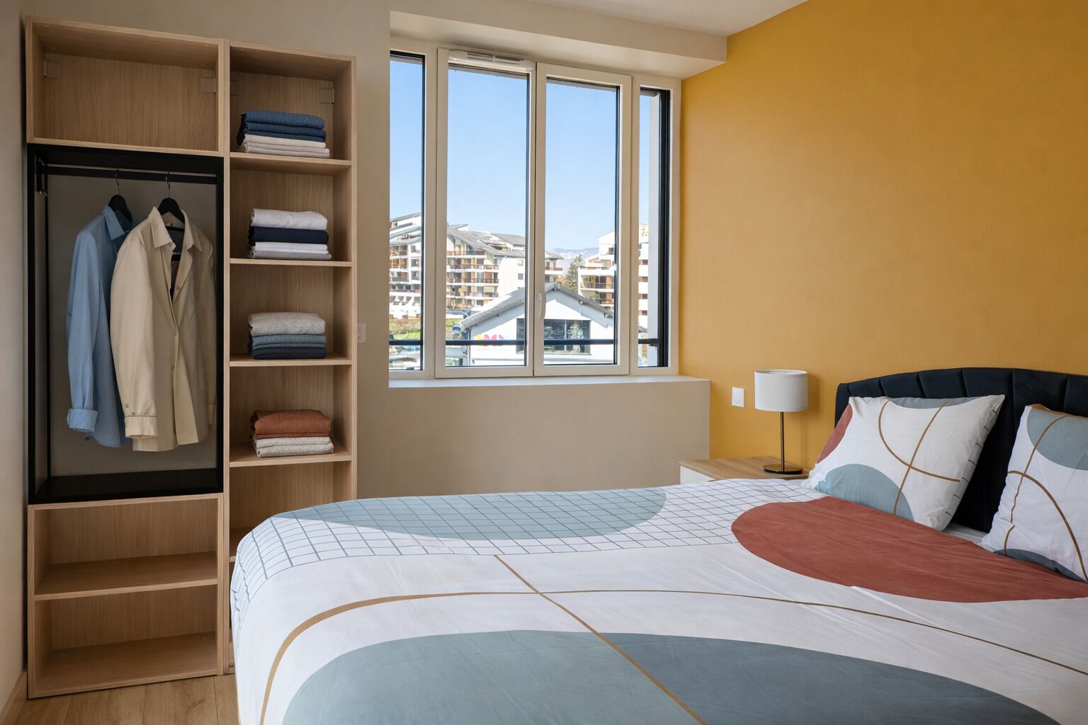 1 chambre, fer et planche à repasser, Wi-Fi gratuit, draps fournis